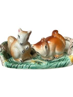 Vintage Squirrel Salt & Pepper Shakers